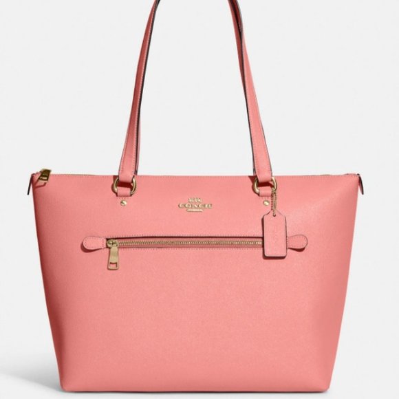 Coach Handbags - Coach Gallery Tote - Gold and Candy Pink NWT